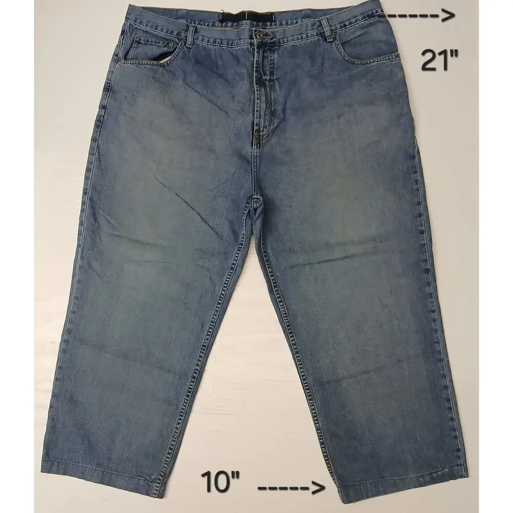 Nautica NSB3J (42x32) Relaxed  Straight Leg Blue Denim Jeans